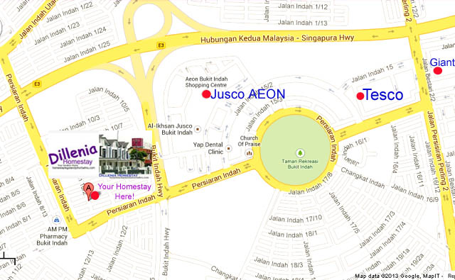 Homestay / Guest House Near Legoland Malaysia map