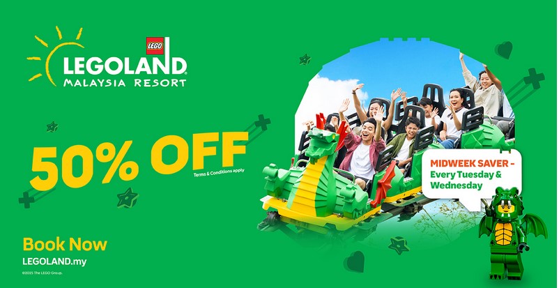 legoland malaysia 2025 50% diskaun - Selasa & Rabu sahaja